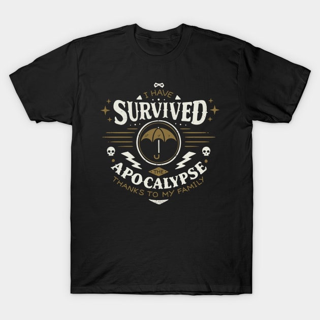 Umbrella academy - Proud family - I Survived T-Shirt by Typhoonic